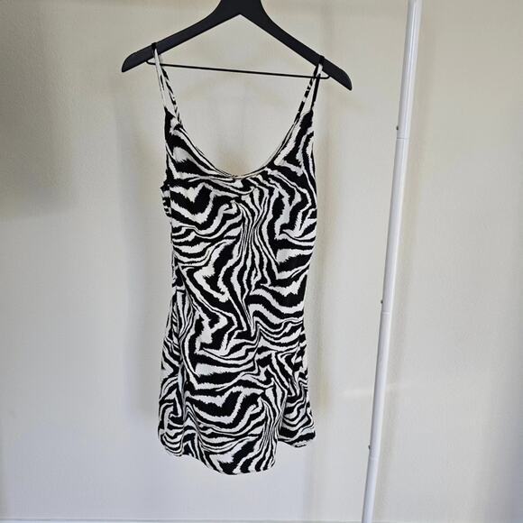 NWT Sans Souci Zebra Print Mini Dress - Picture 2 of 6